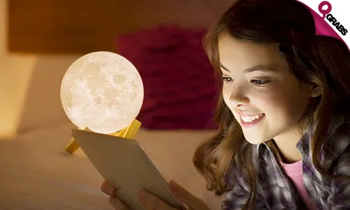 3D Rechargeable Moon Night Lamps with Touch Control!